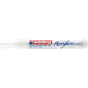 Akril marker, EDDING 5100, M (2-3 mm), fehér (922)