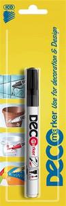Lakkfilc ICO DecoMarker, kúpos, 2-4 mm, műanyagtestű, fekete