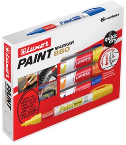 Lakkfilc LUXOR Paint Marker 880, fémtestű, 1-3 mm, kúpos, arany