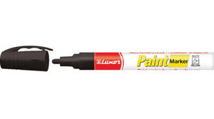 Lakkfilc LUXOR Paint Marker 880, fémtestű, 1-3 mm, kúpos, fekete