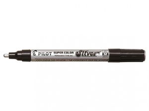 Lakkfilc PILOT Super Color, fémtestű, kerek, 2 mm, ezüst