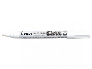 Lakkfilc PILOT Super Color, fémtestű, kerek, 2 mm, fehér