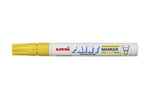 Lakkfilc UNI PX-20, kúpos, 2,2-2,8 mm, sárga