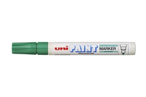 Lakkfilc UNI PX-20, kúpos, 2,2-2,8 mm, zöld