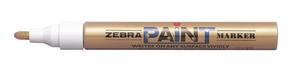 Lakkfilc ZEBRA Paint Marker, kúpos, 3 mm, arany