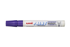 Lakkfilc ZEBRA Paint Marker, kúpos, 3 mm, lila