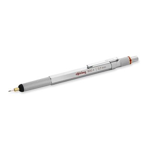 Nyomósiron 0,7 mm, ROTRING 800 + hybrid + érintőceruza, fémtestű ezüst