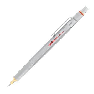 Nyomósiron 0,7 mm, ROTRING 800 fémtestű, ezüst