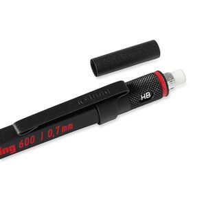 Nyomósiron 0,7 mm, ROTRING 600 fémtestű, fekete