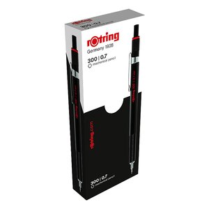Nyomósiron 0,7 mm, ROTRING 300 műanyagtestű, fekete