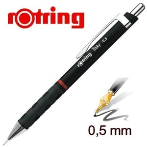 Nyomósiron 0,5 mm, ROTRING Tikky III, műanyag testű, fekete