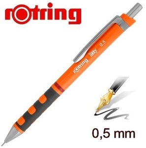 Nyomósiron 0,5 mm, ROTRING Tikky III, műanyag testű, neon narancs