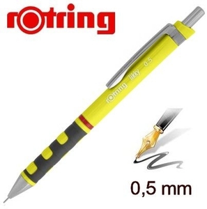 Nyomósiron 0,5 mm, ROTRING Tikky III, műanyag testű, neon sárga