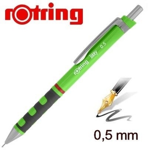 Nyomósiron 0,5 mm, ROTRING Tikky III, műanyag testű, középzöld