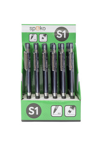 Nyomósiron 0,5 mm, SPOKO 0131, S1, fém klipszes, displayben, antracit