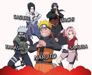 Rollertoll PILOT FriXion Ball Naruto 07, törölhető, kupakos, piros