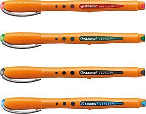Rollertoll STABILO Bionic Worker, 0,3 mm, kupakos, fekete