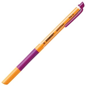 Rollertoll STABILO PointVisco, 0,5 mm, sárga műanyagtest, lila
