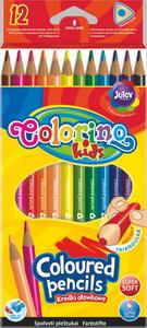 Színes ceruza 12 db, COLORINO Kids Trio, háromszögletű, 12 szín