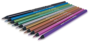 Színes ceruza 10 db, COLORINO Kids Metallic, kerek, 10 metál színben