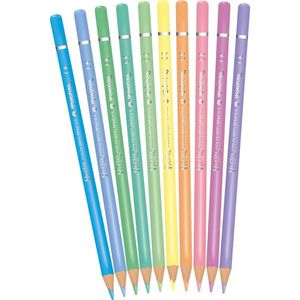 Színes ceruza 10 db, COLORINO, kerek, 10 különböző pasztell szín