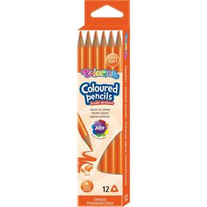 Színes ceruza, COLORINO Kids, háromszögletű, narancs