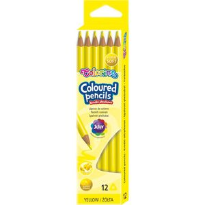 Színes ceruza, COLORINO Kids, háromszögletű, sárga