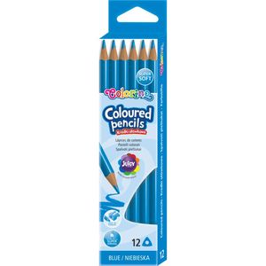 Színes ceruza, COLORINO Kids, háromszögletű, világoskék