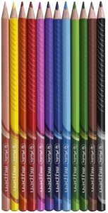 Színes ceruza 12 db, HERLITZ, My.Pen, vékony, háromszögletű, lakkozott