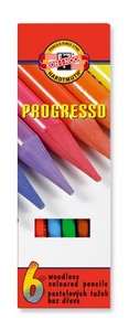 Színes ceruza 6 db-os készlet, KOHINOOR 8755/6 Progresso, hengeres