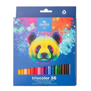Színes ceruza 36 db-os készlet KOH-I-NOOR 3145 Triocolor, Medve, vastag