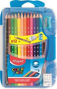 Színes ceruza 12 db, MAPED Color`Peps Smart, box, háromszögletű