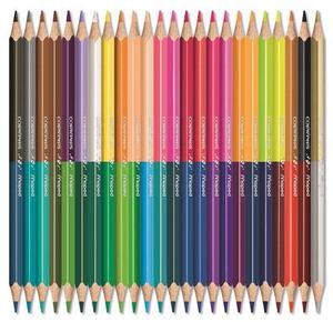 Színes ceruza 24 db, MAPED Color`Peps Duo, háromszögletű, kétvégű