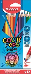 Színes ceruza 12 db, MAPED Color`Peps Strong, háromszögletű
