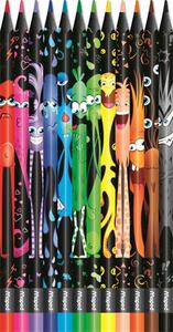 Színes ceruza 12 db, MAPED Color`Peps Monster, háromszögletű,
