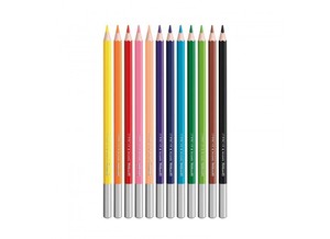 Színes ceruza 12 db, PELIKAN, Akvarell, hatszögletű, 12 különböző szín