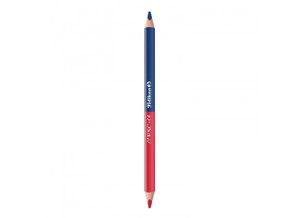 Postairon vastag, PELIKAN, háromszögletű, piros/kék