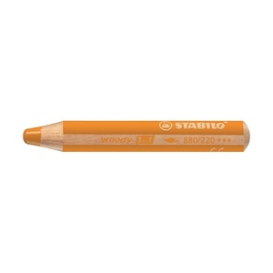 Krétaceruza STABILO Woody 3 in 1, kerek, vastag, narancs