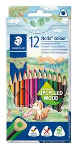 Sz&iacute;nes ceruza 12 db-os k&eacute;szlet STAEDTLER Noris Colour 187, h&aacute;romsz&ouml;gű,