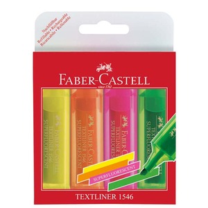 Szövegkiemelő FABER-CASTELL 1546, superfluorescent, 4 db-os készlet