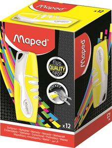 Szövegkiemelő MAPED Fluo Peps Pocket Soft, 1-5mm vágott hegyű, sárga