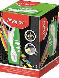 Szövegkiemelő MAPED Fluo Peps Pocket Soft, 1-5mm vágott hegyű, zöld