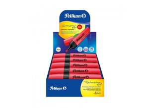 Szövegkiemelő PELIKAN 490, lapos testű, 1-5 mm vágott, piros