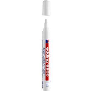 Bútormarker, EDDING 8900, kúpos, 2-4 mm, (624) fehér