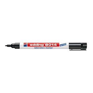Laborat&oacute;riumi marker EDDING 8014, k&uacute;pos, 1 mm, fekete
