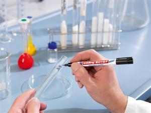 Laborat&oacute;riumi marker EDDING 8015F, k&uacute;pos, 0,75 mm, fekete