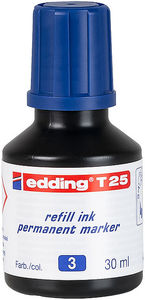 Utántöltő tinta EDDING T25, alkoholos markerhez, 25 ml, kék