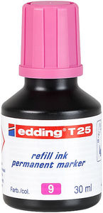Utántöltő tinta EDDING T25, alkoholos markerhez, 25 ml, rózsaszín