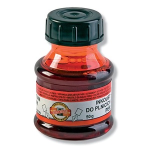 Tinta 50 ml, KOH-I-NOOR 141505 üveges, piros