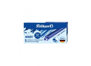 Tintapatron 5 db, PELIKAN 4001 nagyméretű, királykék